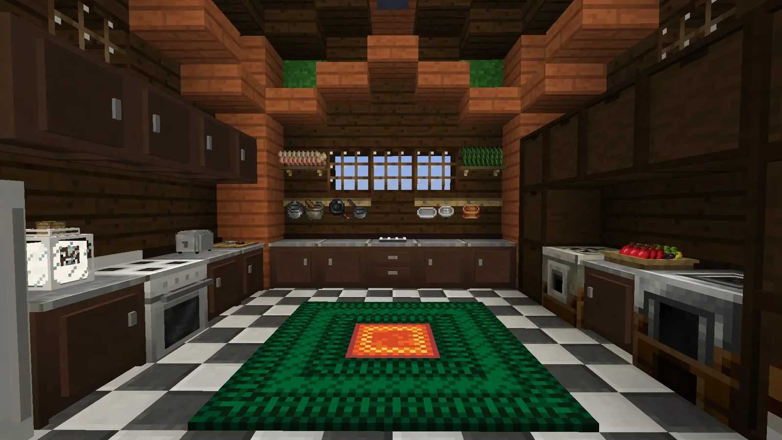 Cooking for Blockheads style Minecraft kitchen